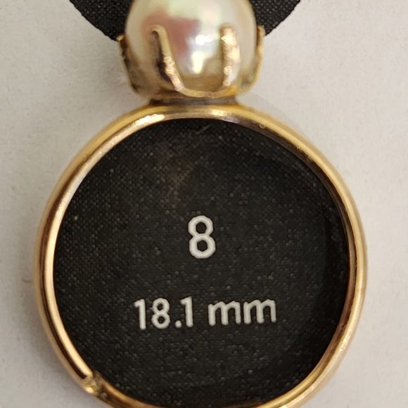 Vintage Round Cultured Pearl Ring 1/20 12KT - Picture 2 of 9